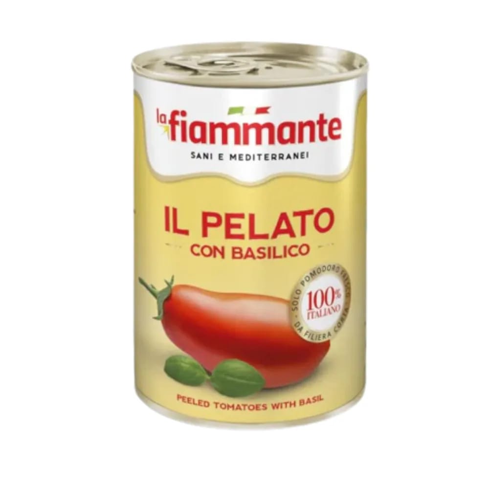Tomates Pelados con Albahaca